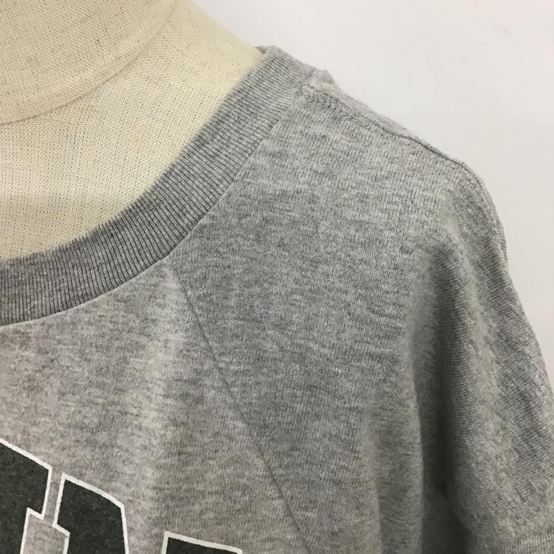 アングリッド Ungrid Tシャツ 半袖 112022750301-01 リメイクロゴプリントTee タグ付き FREE ロゴ、文字 灰 / グレー / レディース USED 古着 中古 10099484