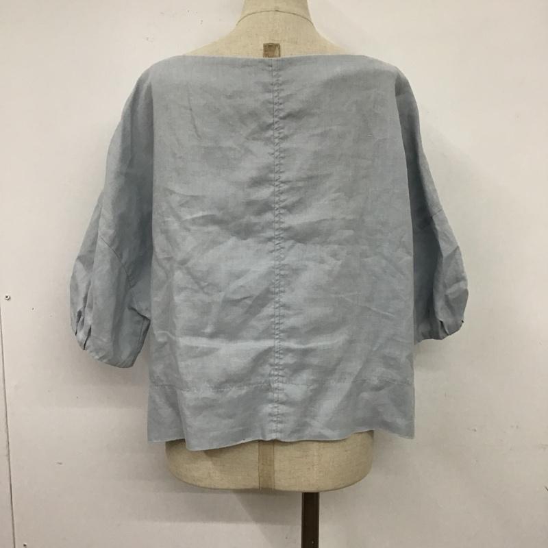 マッキントッシュフィロソフィー MACKINTOSH PHILOSOPH カットソー 半袖 H5M37-116-20 リネン 38 無地 水色 / ライトブルー /  レディース USED 古着 中古 10099488