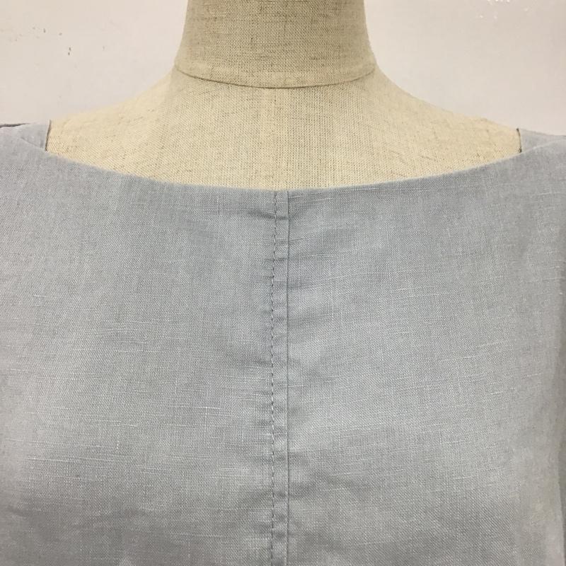 マッキントッシュフィロソフィー MACKINTOSH PHILOSOPH カットソー 半袖 H5M37-116-20 リネン 38 無地 水色 / ライトブルー /  レディース USED 古着 中古 10099488