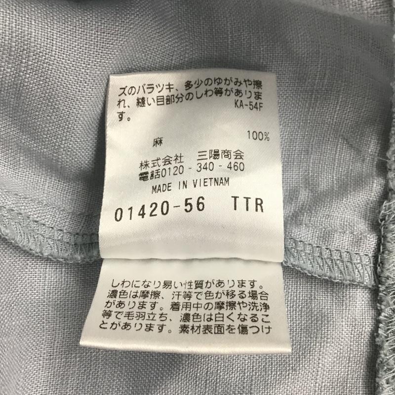 マッキントッシュフィロソフィー MACKINTOSH PHILOSOPH カットソー 半袖 H5M37-116-20 リネン 38 無地 水色 / ライトブルー /  レディース USED 古着 中古 10099488