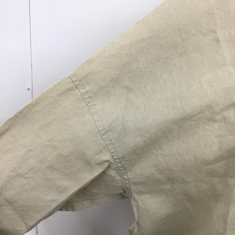 アーバンリサーチドアーズ URBAN RESEARCH DOORS カットソー 七分袖 DR15-23M504 リネンVネックワイドプルオーバー 無地 ベージュ / ベージュ /  レディース USED 古着 中古 10099493