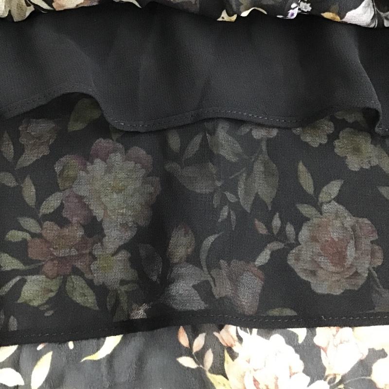 ザラ ZARA カットソー 長袖 4043 272 800 シアー M 花柄 マルチカラー / マルチカラー /  レディース USED 古着 中古 10099503