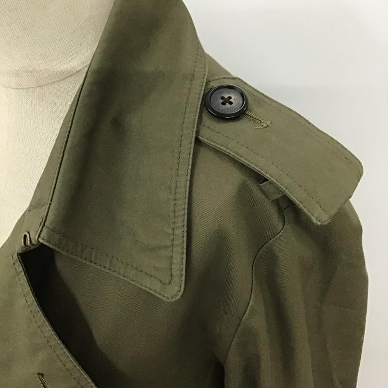 ビューティアンドユース BEAUTY&YOUTH コート トレンチコート 1625-199-0017 L 無地 カーキ / カーキ / レディース USED 古着 中古 10099506