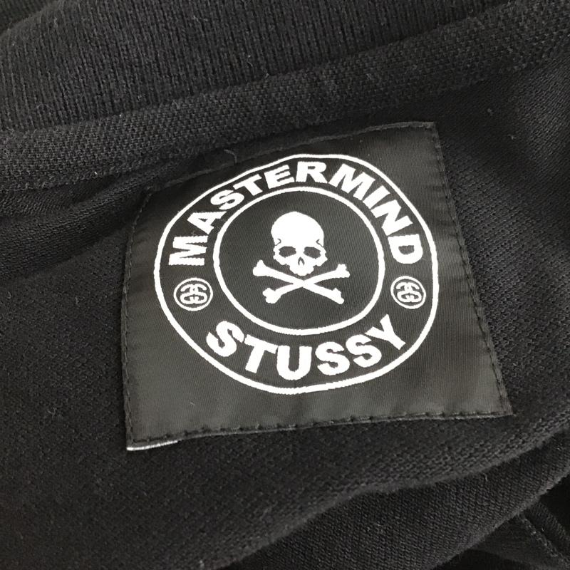 ステューシー STUSSY ポロシャツ 半袖 半そでカットソー 半袖ポロシャツ 刺繍 プリントカットソー カジュアルカットソー S 刺繍 黒 / ブラック / メンズ USED 古着 中古 10099526