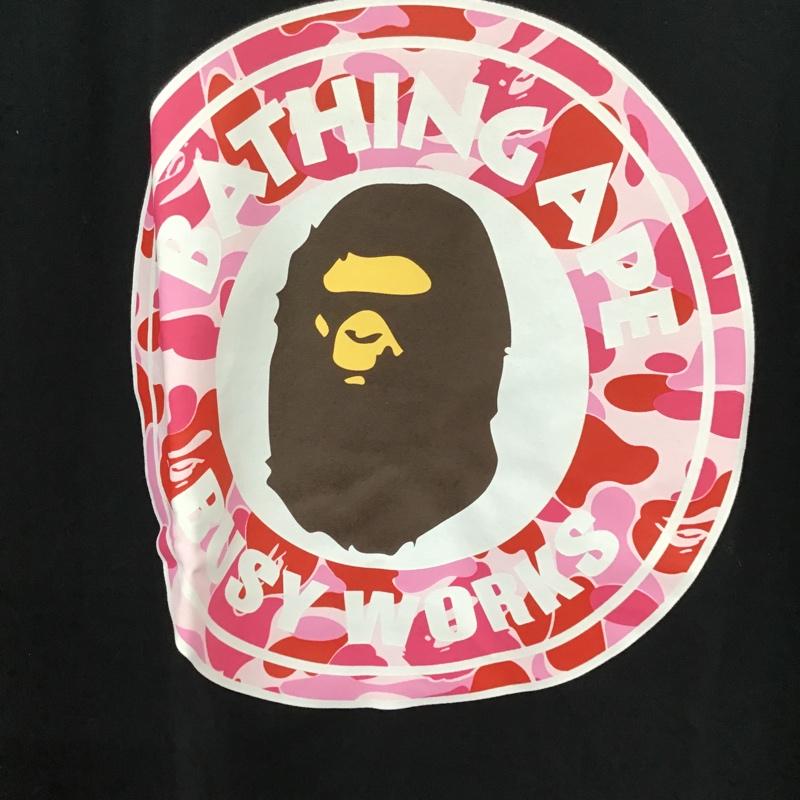 アベイシングエイプ A BATHING APE Tシャツ 半袖 半袖カットソー プリントTシャツ ショートスリーブカットソー 半袖Tシャツ XL プリント 黒 / ブラック / メンズ USED 古着 中古 10099531