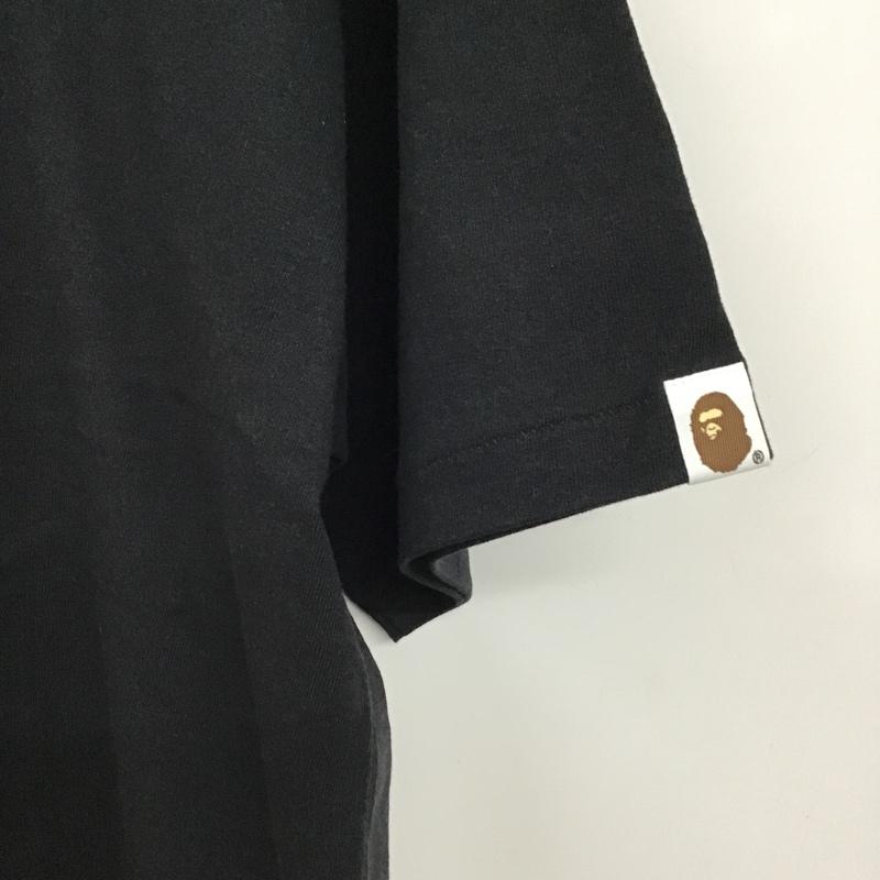 アベイシングエイプ A BATHING APE Tシャツ 半袖 半袖カットソー プリントTシャツ ショートスリーブカットソー 半袖Tシャツ XL プリント 黒 / ブラック / メンズ USED 古着 中古 10099531