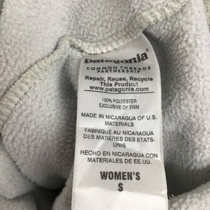 パタゴニア patagonia ジャケット、上着 ジャケット、ブレザー 25455FA15 フリースジャケット カジュアルジャケット プルオーバー S ロゴ、文字 ベージュ / ベージュ / レディース USED 古着 中古 10099587