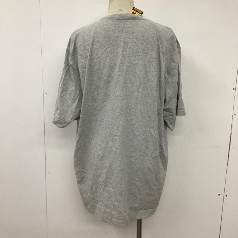 カーハート Carhartt Tシャツ 半袖 K87-M ワークウェア 半袖カットソー Tシャツ ポケットTシャツ クルーネックカットソー XL ロゴ、文字 灰 / グレー / メンズ USED 古着 中古 10099592