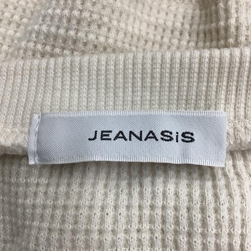 ジーナシス JEANASIS カットソー 長袖 JS062748SB ヘムラウンドカットソー FREE 無地 アイボリー / アイボリー /  レディース USED 古着 中古 10099601