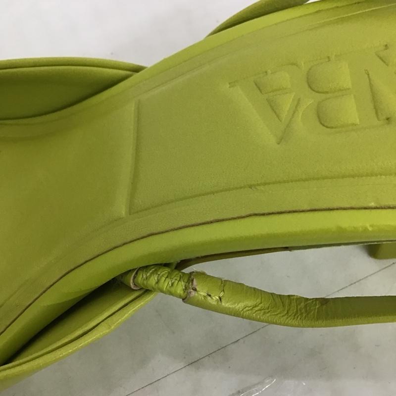 ザラ ZARA ミュール ミュール 2200 810 033 ポインテッドトゥ EU35 無地 黄緑 / イエローグリーン / レディース USED 古着 中古 10099618