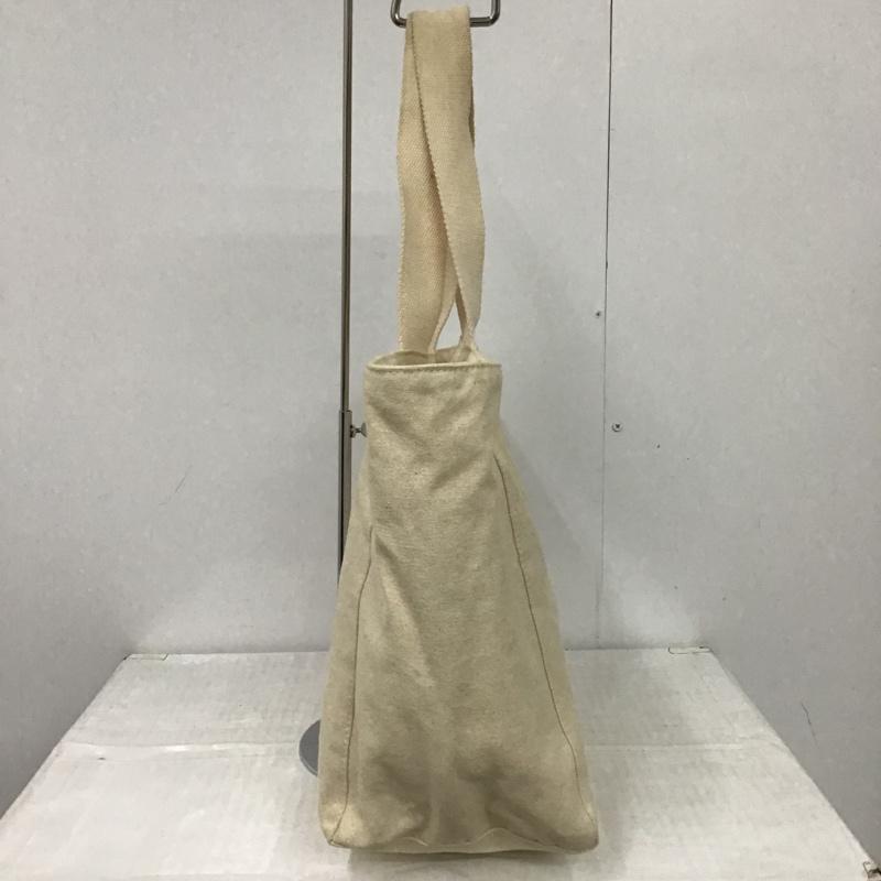 アニエス・ベー agnes b. トートバッグ トートバッグ キャンバス ロゴ、文字 アイボリー / アイボリー / レディース USED 古着 中古 10099621