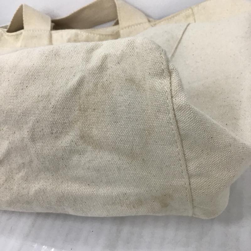 アニエス・ベー agnes b. トートバッグ トートバッグ キャンバス ロゴ、文字 アイボリー / アイボリー / レディース USED 古着 中古 10099621
