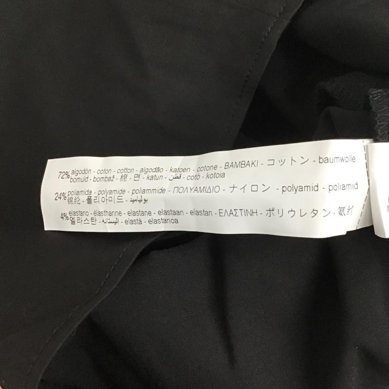 ザラ ZARA ワンピース ミニスカート 8639 371 800 シャツワンピース 半袖 M 無地 黒 / ブラック / レディース USED 古着 中古 10099638
