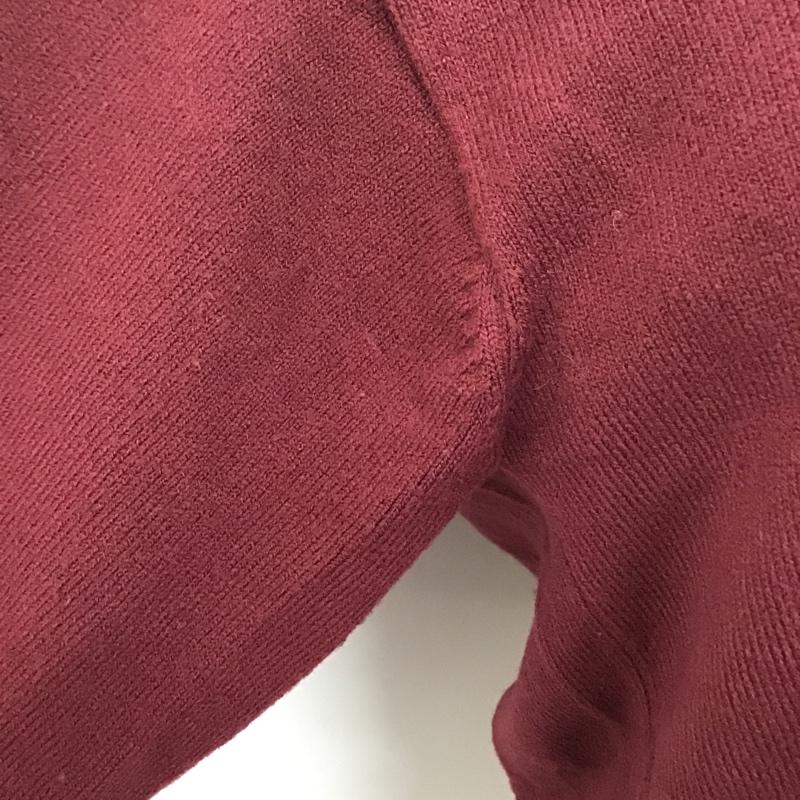 アズールバイマウジー AZUL BY MOUSSY カットソー 長袖 250EAB70-441I レイヤード風 ニット S 無地 えんじ / ワインレッド / X 白 / ホワイト /  レディース USED 古着 中古 10099642