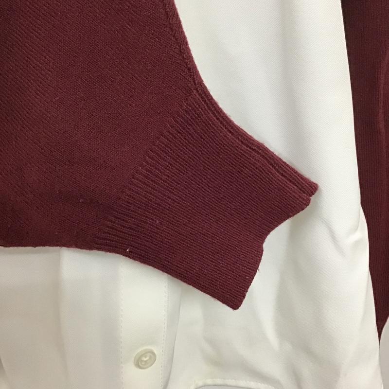 アズールバイマウジー AZUL BY MOUSSY カットソー 長袖 250EAB70-441I レイヤード風 ニット S 無地 えんじ / ワインレッド / X 白 / ホワイト /  レディース USED 古着 中古 10099642