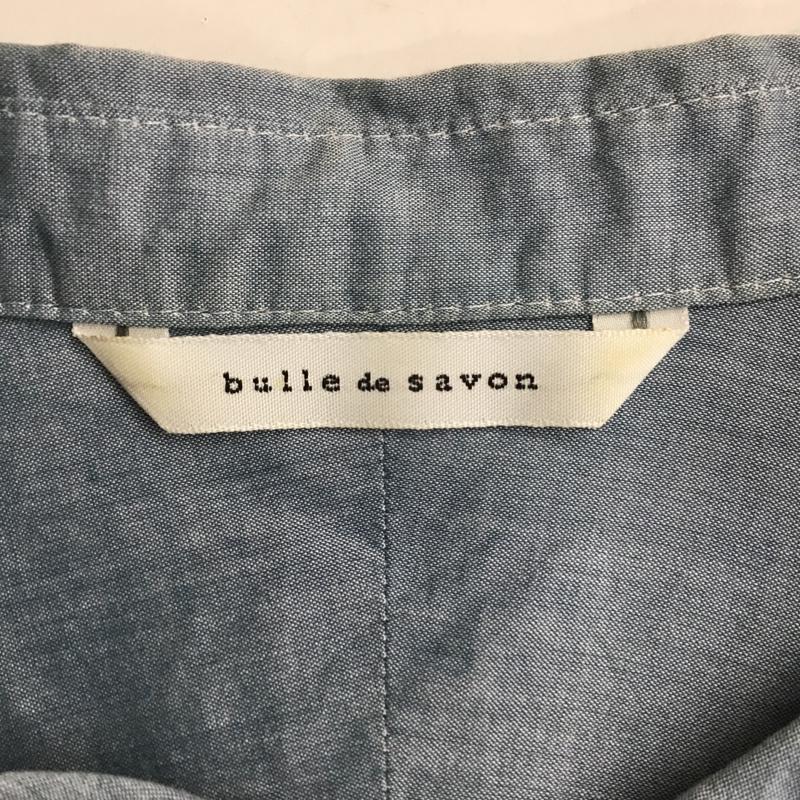 ビュル デ サボン bulle de savon ワンピース ひざ丈スカート 03-01-OP-049-11-1 シャツワンピース FREE 無地 水色 / ライトブルー / レディース USED 古着 中古 10099655