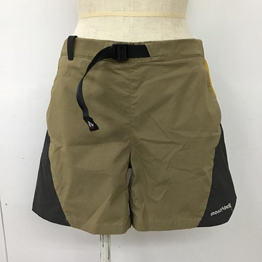 モンベル mont-bell パンツ ショートパンツ 1105580 キャニオンショーツ M ロゴ、文字 ベージュ / ベージュ / X チャコールグレー / チャコールグレー / X マスタード / マスタード /  レディース USED 古着 中古 10099664