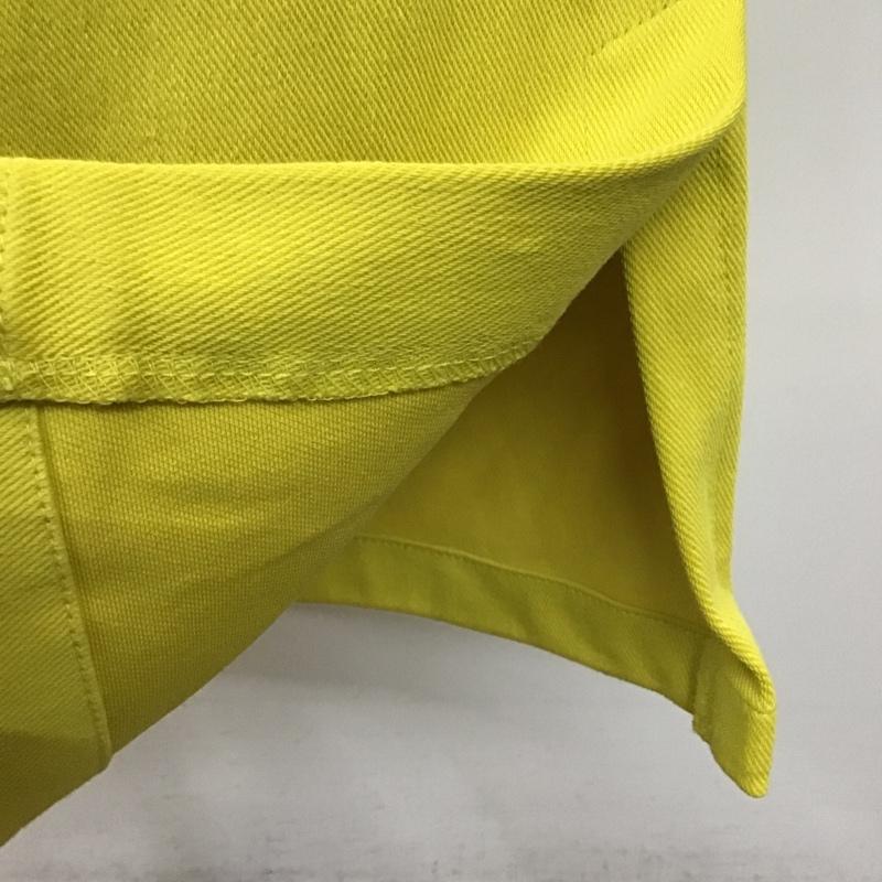ニコアンド niko and... ボトムス ボトムス NKN23528AD マルチストレッチスリットパンツ タグ付き セルフカット L 無地 黄 / イエロー /  レディース USED 古着 中古 10099666