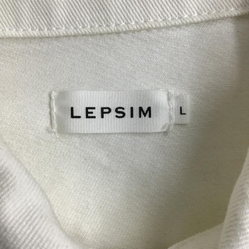 レプシィム LEPSIM ジャケット、上着 ジャケット、ブレザー LP070390AD ドロップデニムジャケット L 無地 白 / ホワイト / レディース USED 古着 中古 10099667