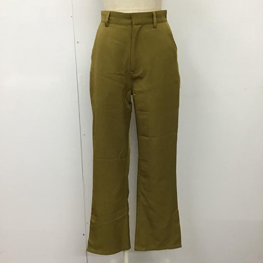 エモダ EMODA ボトムス ボトムス 122040742401-01 裾スリットパンツ FREE 無地 マスタード / マスタード /  レディース USED 古着 中古 10099676
