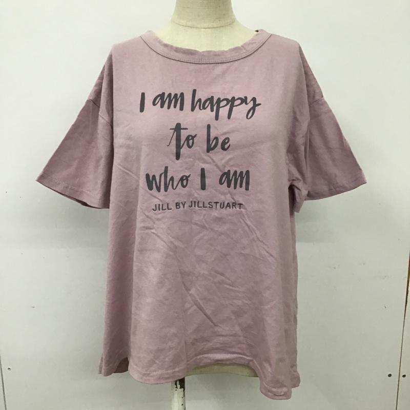 ジルスチュアート JILLSTUART Tシャツ 半袖 125-9160024 レースアップゆるTシャツ FREE ロゴ、文字 紫 / パープル / レディース USED 古着 中古 10099679