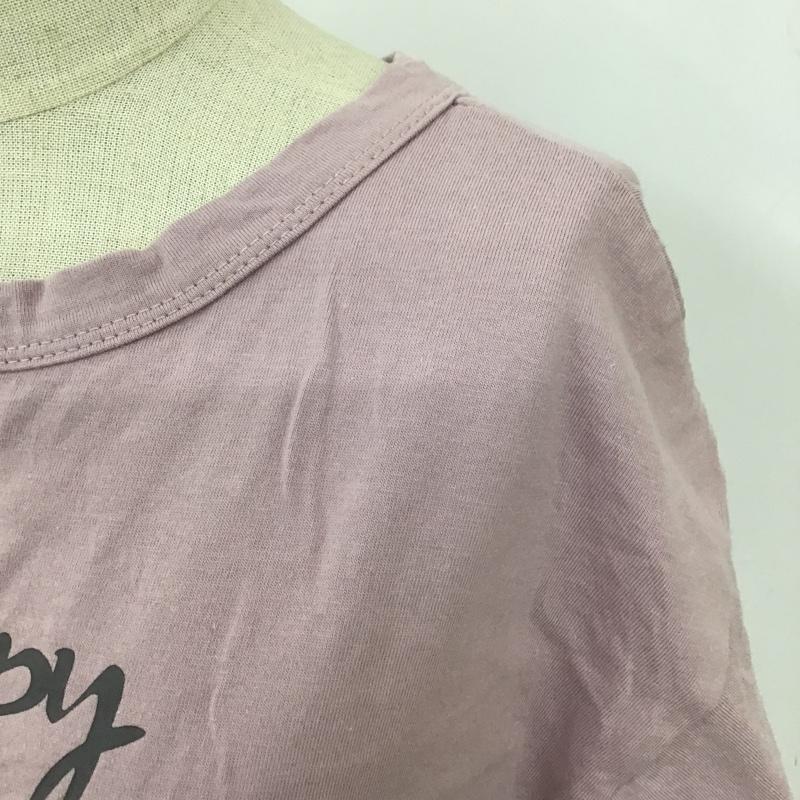 ジルスチュアート JILLSTUART Tシャツ 半袖 125-9160024 レースアップゆるTシャツ FREE ロゴ、文字 紫 / パープル / レディース USED 古着 中古 10099679