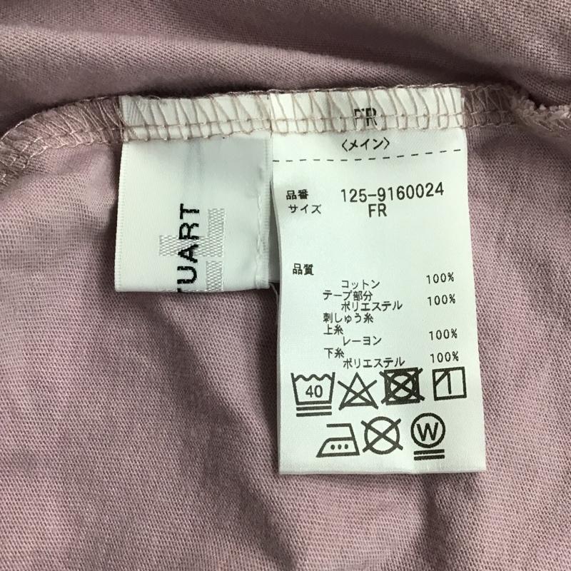 ジルスチュアート JILLSTUART Tシャツ 半袖 125-9160024 レースアップゆるTシャツ FREE ロゴ、文字 紫 / パープル / レディース USED 古着 中古 10099679