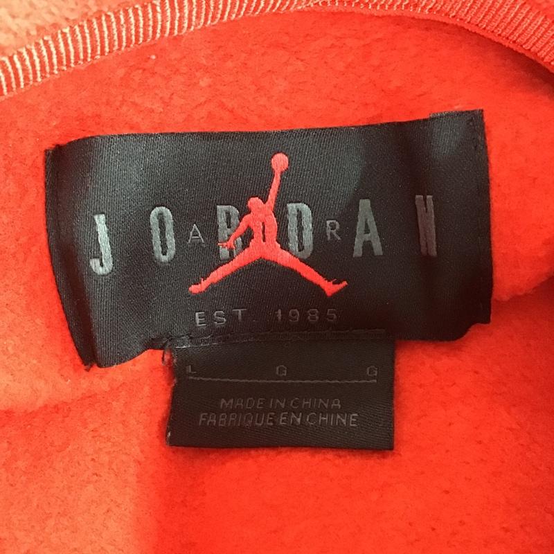 エアジョーダン AIR JORDAN パーカー 長袖 DC9605-673 ジャンプマンコアフリースプルオーバーL/Sフーディ 長袖パーカー フード付きスウェット L ロゴ、文字 橙 / オレンジ / メンズ USED 古着 中古 10099744