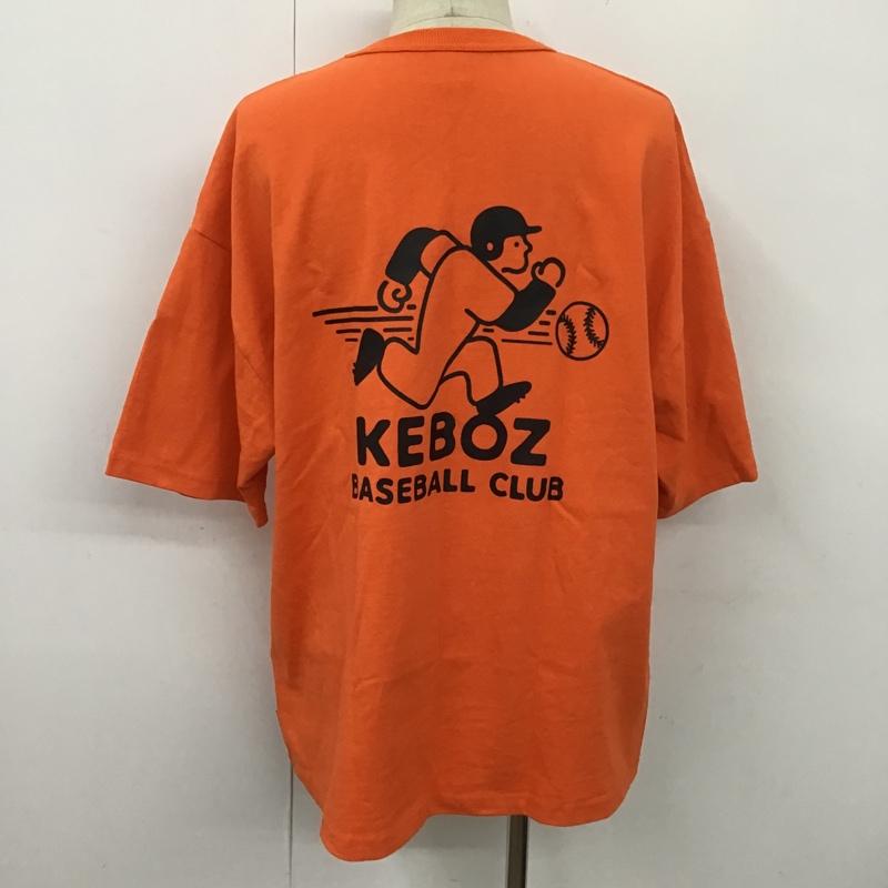 ケボズ KEBOZ Tシャツ 半袖 半袖カットソー プリントTシャツ クルーネックカットソー M プリント 橙 / オレンジ / メンズ USED 古着 中古 10099746