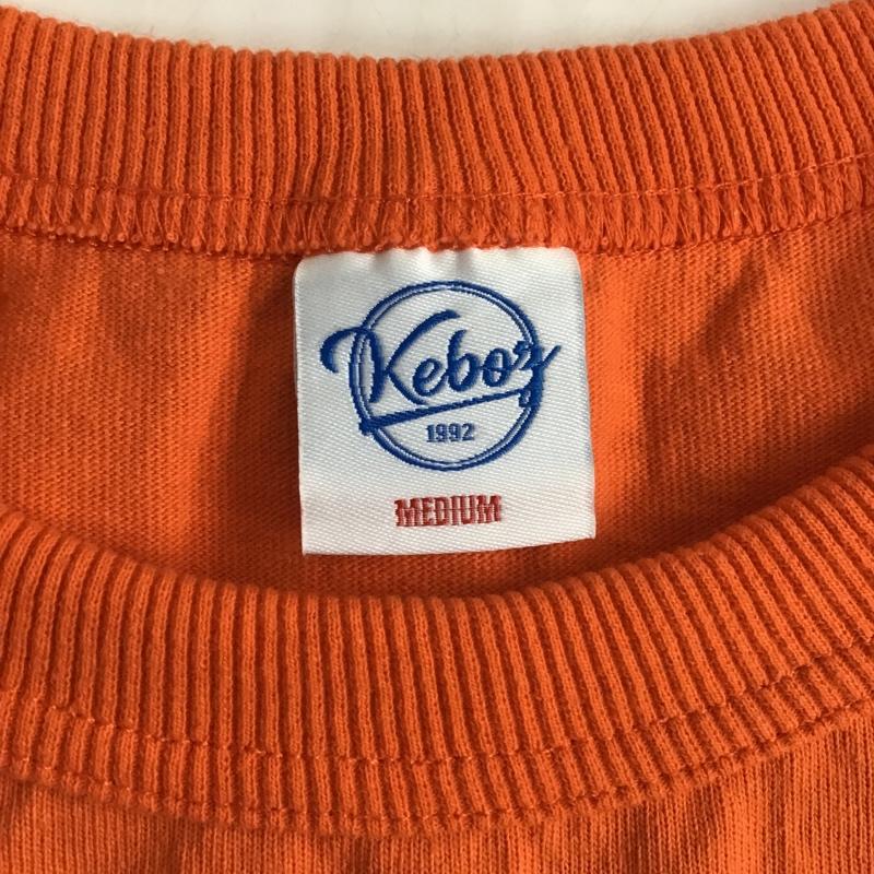 ケボズ KEBOZ Tシャツ 半袖 半袖カットソー プリントTシャツ クルーネックカットソー M プリント 橙 / オレンジ / メンズ USED 古着 中古 10099746