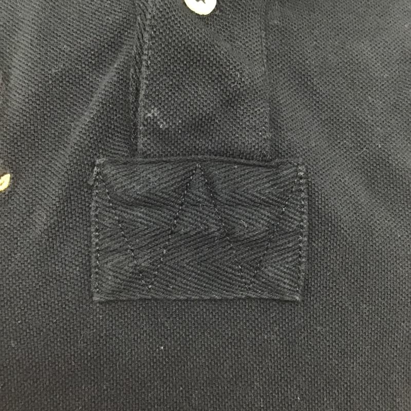ポロラルフローレン POLO RALPH LAUREN ポロシャツ 半袖 半袖ポロシャツ カラーシャツカットソー 刺繍カットソー 半袖カットソー XS ロゴ、文字 黒 / ブラック / メンズ USED 古着 中古 10099748