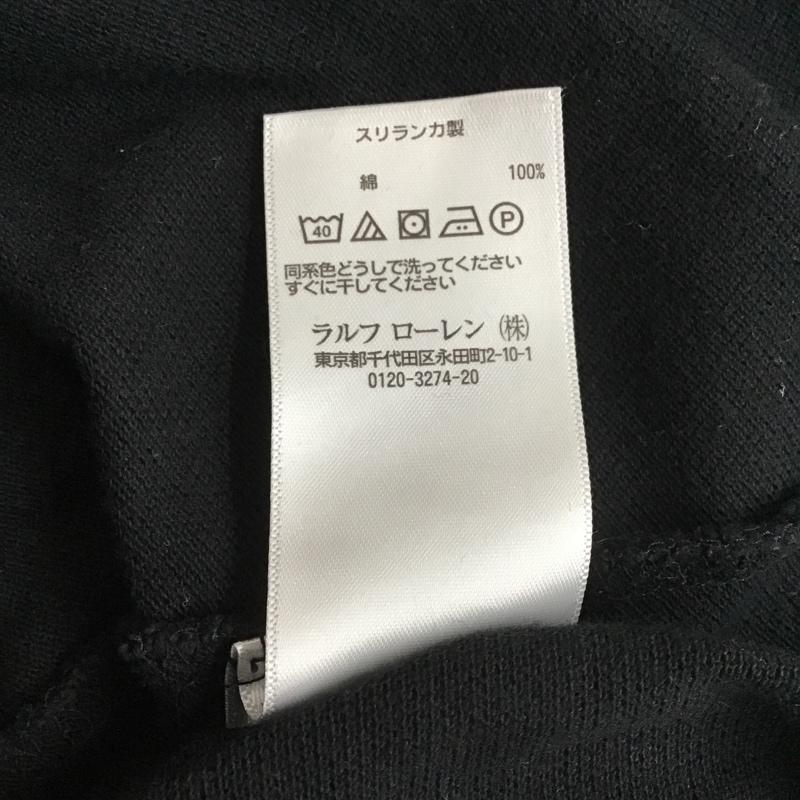 ポロラルフローレン POLO RALPH LAUREN ポロシャツ 半袖 半袖ポロシャツ カラーシャツカットソー 刺繍カットソー 半袖カットソー XS ロゴ、文字 黒 / ブラック / メンズ USED 古着 中古 10099748