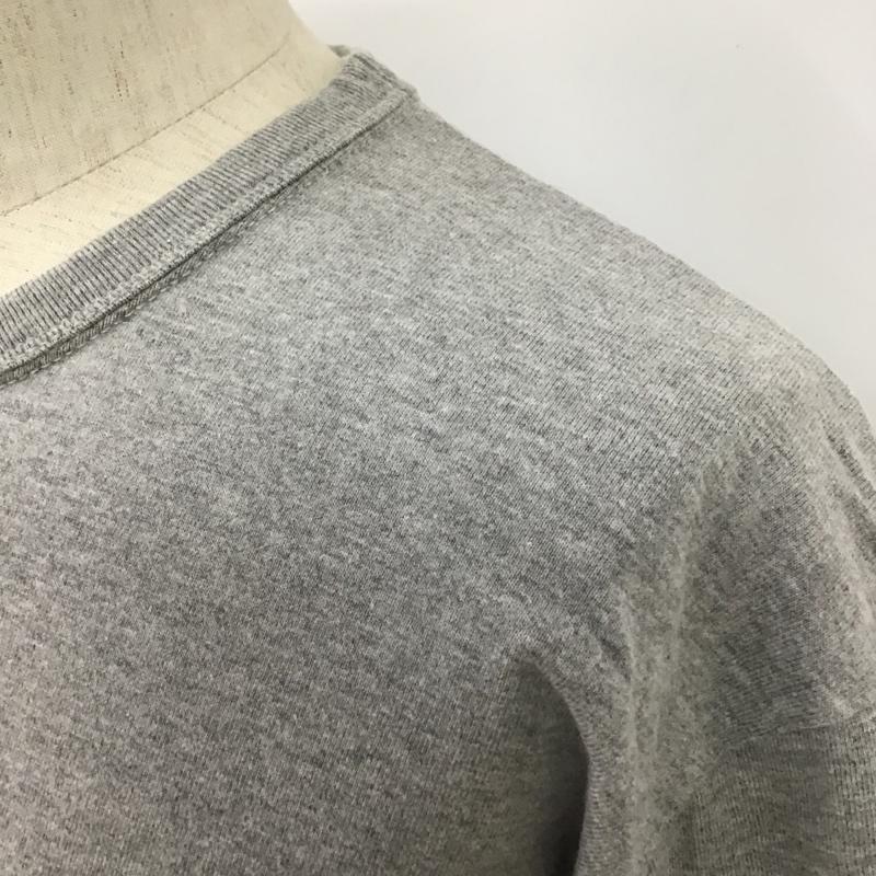 フラットヘッド The Flat Head Tシャツ 半袖 半袖カットソー プリントTシャツ クルーネックカットソー 42 ロゴ、文字 灰 / グレー / メンズ USED 古着 中古 10099752