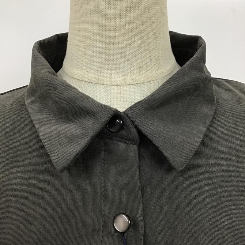 オリーブデオリーブ OLIVE des OLIVE ワンピース ロングスカート 半袖ワンピース シャツワンピース パフスリーブカットソー カラーシャツワンピース FREE 無地 黒 / ブラック / レディース USED 古着 中古 10099759