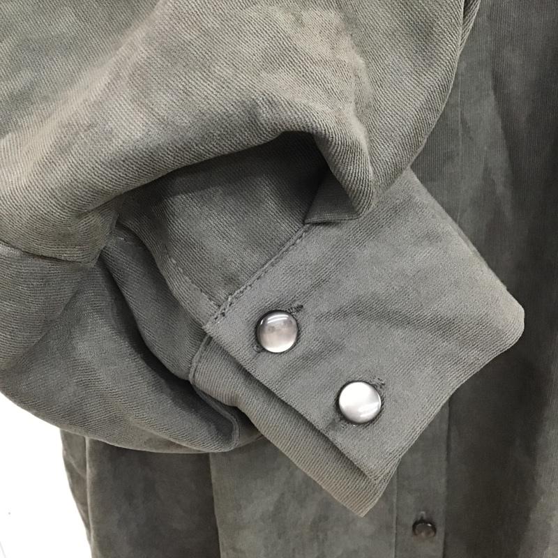 オリーブデオリーブ OLIVE des OLIVE ワンピース ロングスカート 半袖ワンピース シャツワンピース パフスリーブカットソー カラーシャツワンピース FREE 無地 黒 / ブラック / レディース USED 古着 中古 10099759
