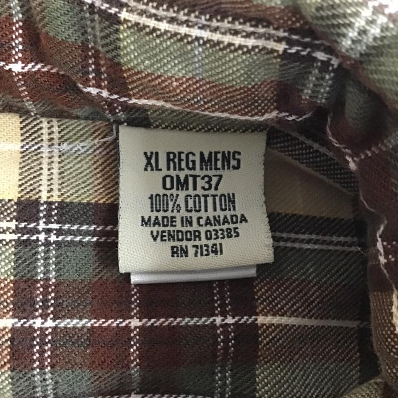 エルエルビーン L.L.Bean シャツ、ブラウス 長袖 OMT37 ボタンダウン コットン XL チェック ベージュ / ベージュ / X カーキ / カーキ / X 茶 / ブラウン / X 白 / ホワイト / X ダークブラウン / ダークブラウン / メンズ USED 古着 中古 10099810