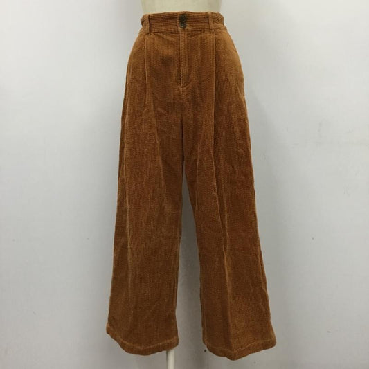フリークスストア FREAK'S STORE ボトムス ボトムス 173-3406 コーデュロイパンツ ワイド S 無地 茶 / ブラウン /  レディース USED 古着 中古 10099877