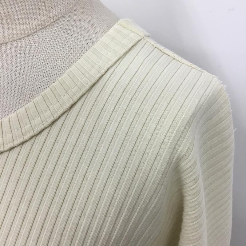 スライ SLY カットソー 長袖 030CAY80-5960 WRAP LOOSE LS TOPS FREE 無地 オフホワイト / オフホワイト /  レディース USED 古着 中古 10099890