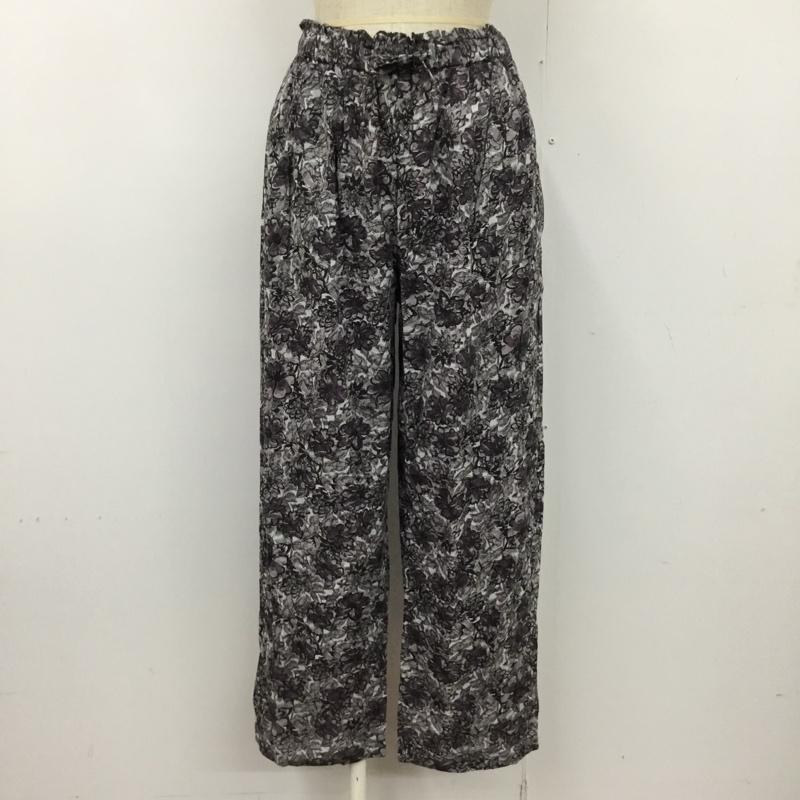 フリークスストア FREAK'S STORE ボトムス ボトムス S22-TKF-34 インド綿 イージーパンツ M 花柄 紫 / パープル / X 黒 / ブラック /  レディース USED 古着 中古 10099926