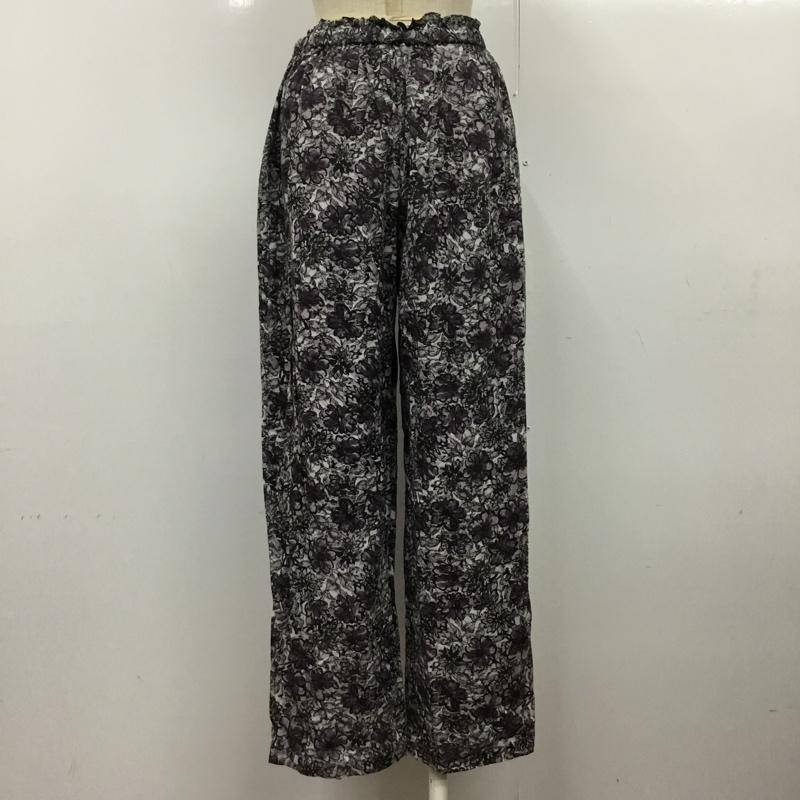 フリークスストア FREAK'S STORE ボトムス ボトムス S22-TKF-34 インド綿 イージーパンツ M 花柄 紫 / パープル / X 黒 / ブラック /  レディース USED 古着 中古 10099926