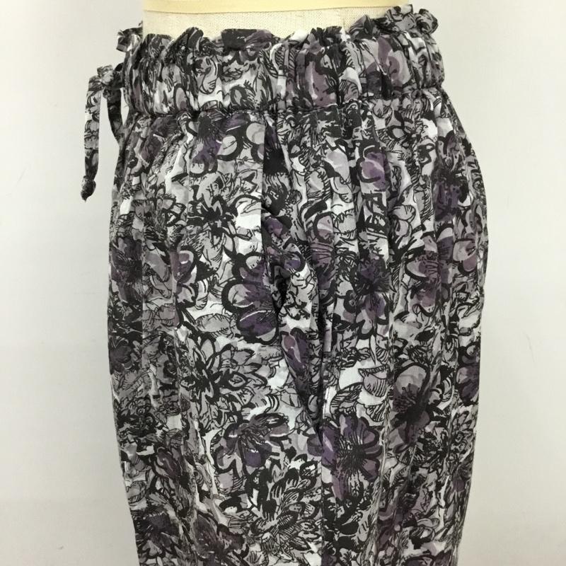 フリークスストア FREAK'S STORE ボトムス ボトムス S22-TKF-34 インド綿 イージーパンツ M 花柄 紫 / パープル / X 黒 / ブラック /  レディース USED 古着 中古 10099926