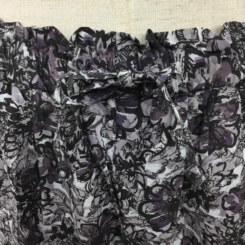 フリークスストア FREAK'S STORE ボトムス ボトムス S22-TKF-34 インド綿 イージーパンツ M 花柄 紫 / パープル / X 黒 / ブラック /  レディース USED 古着 中古 10099926