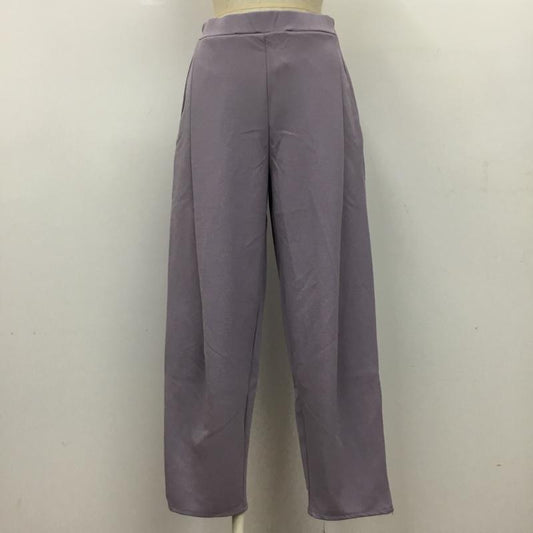 ピイチ PICHI ボトムス ボトムス HR-0609 ジョーゼットリラックスパンツ M 無地 紫 / パープル /  レディース USED 古着 中古 10099929