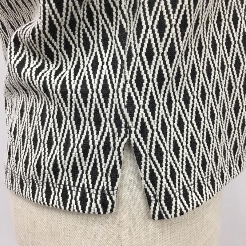 ザラ ZARA TRAFALUC カットソー 半袖 クルーネック M 総柄 黒 / ブラック / X 白 / ホワイト /  レディース USED 古着 中古 10099934