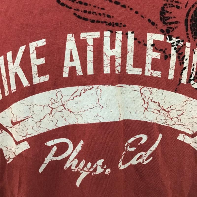ナイキ NIKE Tシャツ 半袖 半袖カットソー プリントTシャツ クルーネックカットソー 古着 XL プリント えんじ / ワインレッド / メンズ USED 古着 中古 10099937