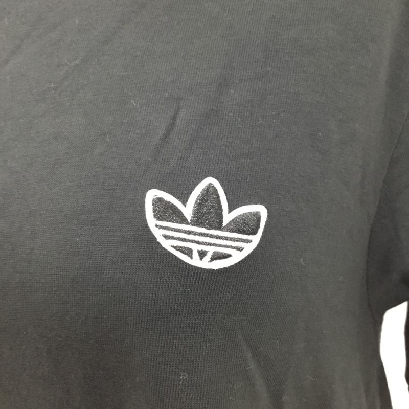 アディダス adidas Tシャツ 半袖 GN3173 3ストライプ M ワンポイント 黒 / ブラック / X 白 / ホワイト / レディース USED 古着 中古 10099943