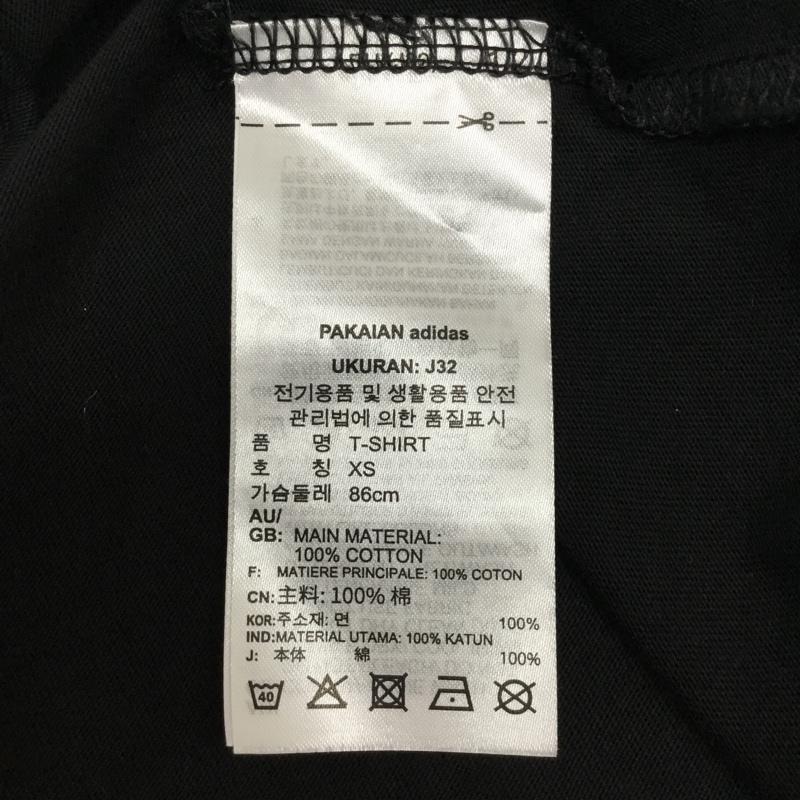 アディダス adidas Tシャツ 半袖 GN3173 3ストライプ M ワンポイント 黒 / ブラック / X 白 / ホワイト / レディース USED 古着 中古 10099943
