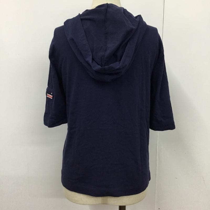 ポロジーンズ Polo Jeans Co. Tシャツ 半袖 KK-WJ-BM-6068 フード付き S プリント 紺 / ネイビー / X 赤 / レッド / レディース USED 古着 中古 10099945