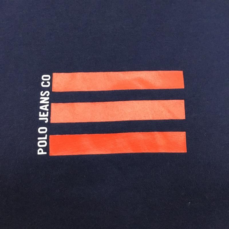 ポロジーンズ Polo Jeans Co. Tシャツ 半袖 KK-WJ-BM-6068 フード付き S プリント 紺 / ネイビー / X 赤 / レッド / レディース USED 古着 中古 10099945