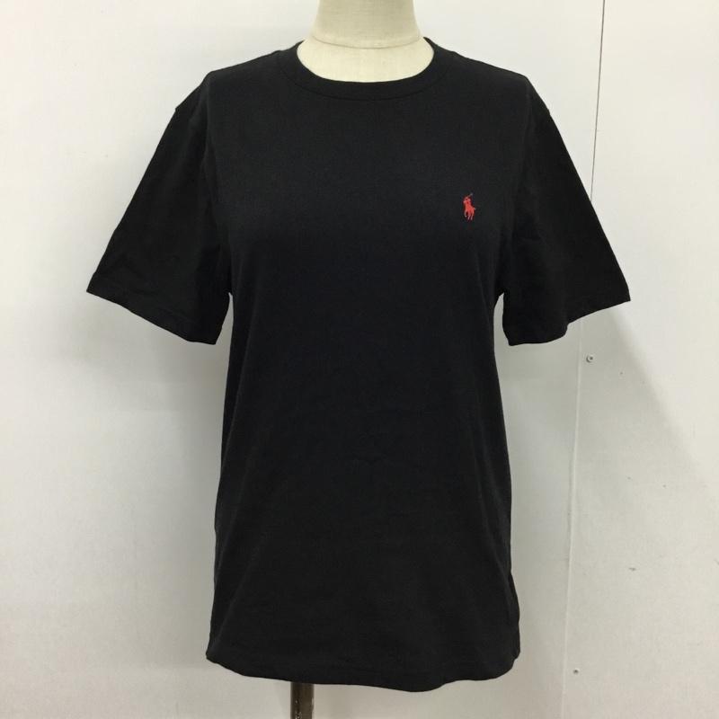 ポロラルフローレン POLO RALPH LAUREN Tシャツ 半袖 キッズ レディース クルーネック M ワンポイント 黒 / ブラック / ボーイズ USED 古着 中古 10099947